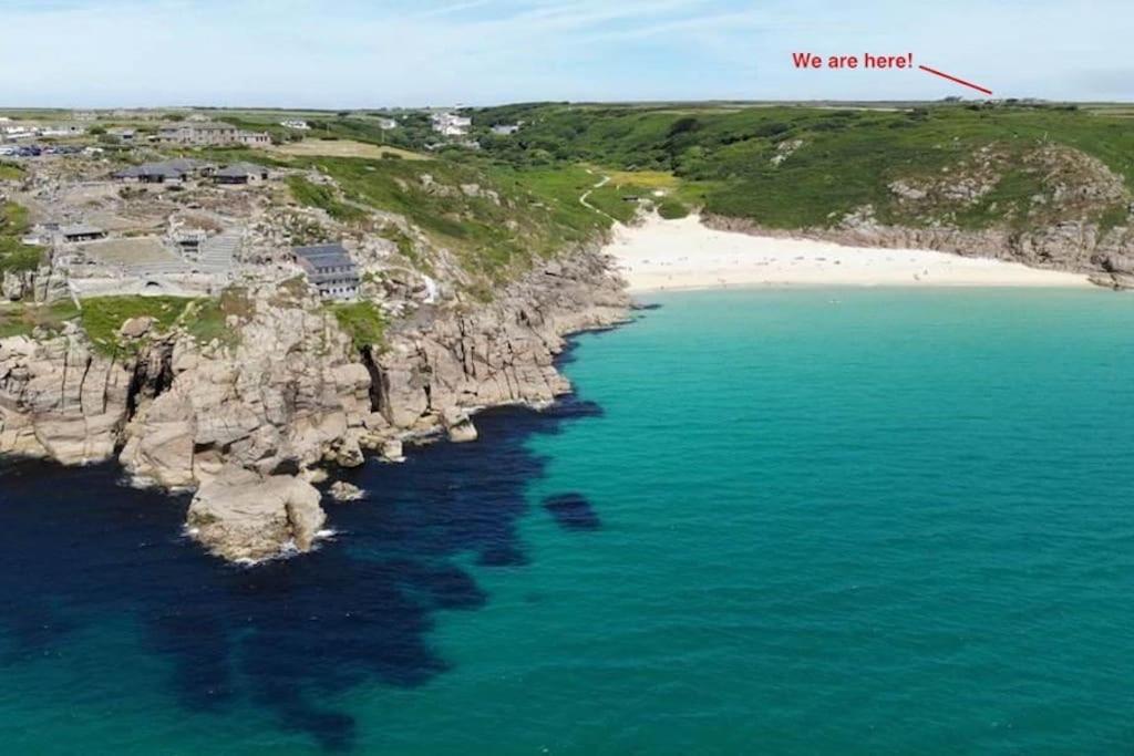 Porthcurno Barns, The Cart Lodge - Cosy Cottage, Walk To Porthcurno Beach, Pedn Vouder & Minack Theatre 彭赞斯 外观 照片